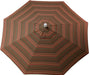 LuxCraft LuxCraft 9' Market Outdoor Umbrella Stanton Brownstone / Black Accessories 9MUSB58003-Black