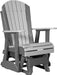 LuxCraft LuxCraft Adirondack Recycled Plastic 2 Foot Glider Chair Dove Gray on Slate Glider Chair 2APGDGS