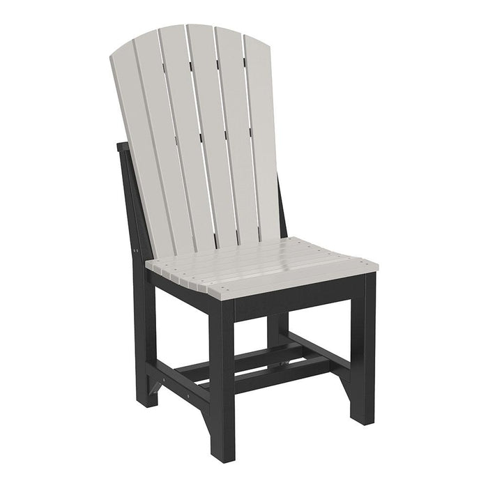 LuxCraft LuxCraft Adirondack Side Chair Dove Gray / Black / Dining Chair ASC-DVGR/BL-D