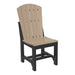 LuxCraft LuxCraft Adirondack Side Chair Weatherwood / Black / Dining Chair ASC-WWD/BL-D