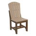 LuxCraft LuxCraft Adirondack Side Chair Weatherwood / Chestnut Brown / Dining Chair ASC-WWD/CHBR-D