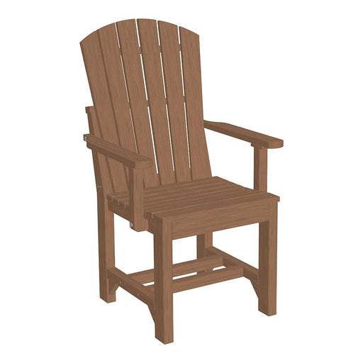 LuxCraft LuxCraft Antique Mahogany Adirondack Arm Chair With Cup Holder Antique Mahogany / Dining Chair AAC-AM-D