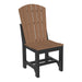 LuxCraft LuxCraft Antique Mahogany Adirondack Side Chair Antique Mahogany / Black / Dining Chair ASC-AM/BL-D