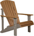 LuxCraft LuxCraft Antique Mahogany Deluxe Recycled Plastic Adirondack Chair With Cup Holder Adirondack Deck Chair