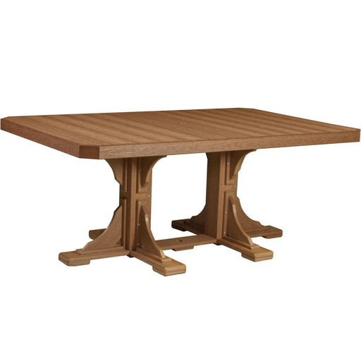 LuxCraft LuxCraft Antique Mahogany Recycled Plastic 4x6 Rectangular Table Antique Mahogany / Bar Tables P46RTBAM