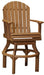 LuxCraft LuxCraft Antique Mahogany Recycled Plastic Adirondack Swivel Chair Antique Mahogany / Bar Chair Adirondack Chair PASCBAM