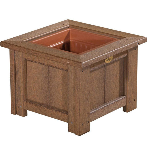 LuxCraft LuxCraft Antique Mahogany Recycled Plastic Square Planter Antique Mahogany / 15" Planter Box P15SPAM