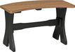 LuxCraft LuxCraft Antique Mahogany Recycled Plastic Table Bench Antique Mahogany on Black / 28" Bench P28TBAMB