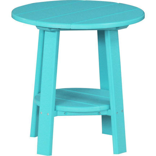 LuxCraft LuxCraft Aruba Blue Recycled Plastic Deluxe End Table Aruba Blue End Table PDETAB