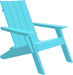 LuxCraft Luxcraft Aruba Urban Adirondack Chair With Cup Holder Aruba Blue Adirondack Deck Chair UACAB