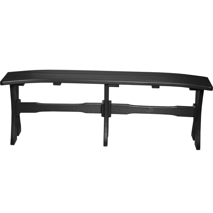 LuxCraft LuxCraft Black Recycled Plastic Table Bench Black / 52" Bench P52TBBK