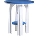 LuxCraft LuxCraft Blue Recycled Plastic 36" Balcony Table Blue On White Tables PBATBW