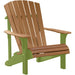 LuxCraft LuxCraft Cedar Deluxe Recycled Plastic Adirondack Chair With Cup Holder Adirondack Deck Chair