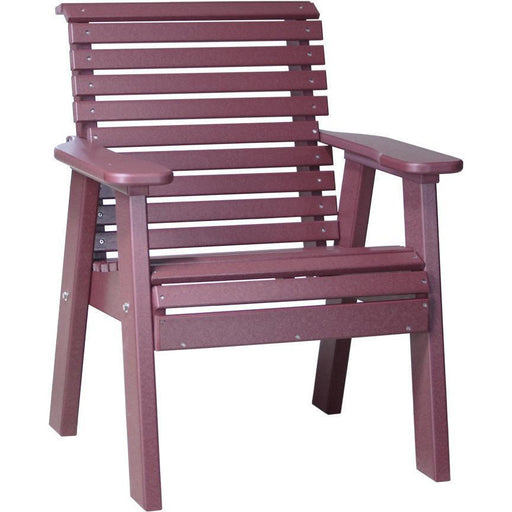 LuxCraft LuxCraft Cherry 2' Rollback Recycled Plastic Chair Cherry Outdoor Chair 2PPBCW