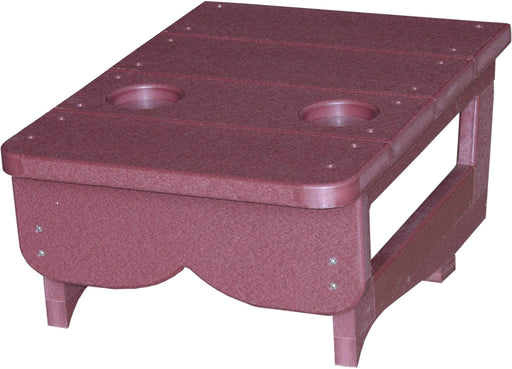 LuxCraft LuxCraft Cherry Recycled Plastic Center Table Cupholder Cherry Accessories PCTACW