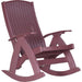 LuxCraft LuxCraft Cherry Recycled Plastic Comfort Porch Rocking Chair Cherry Rocking Chair PCRC