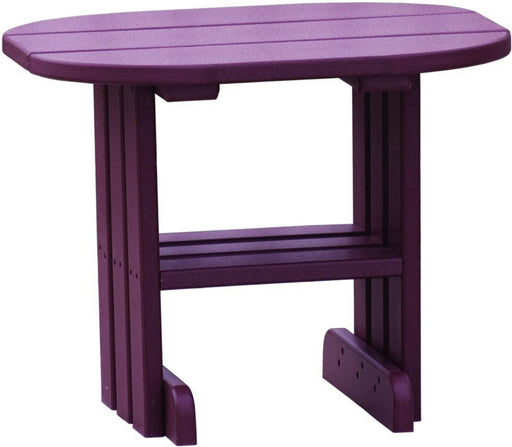LuxCraft LuxCraft Cherry Recycled Plastic End Table With Cup Holder Cherry Accessories PETCW