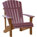 LuxCraft LuxCraft Cherry wood Deluxe Recycled Plastic Adirondack Chair Cherry Wood on Antique Mahogany Adirondack Deck Chair PDACCWAM-CH