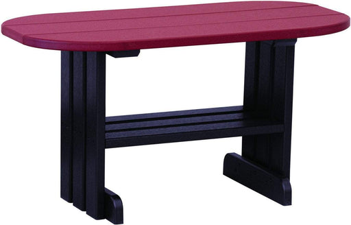 LuxCraft LuxCraft Cherry wood Recycled Plastic Coffee Table Cherry wood on Black Coffee Table PCTCWB