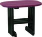 LuxCraft LuxCraft Cherry wood Recycled Plastic End Table With Cup Holder Cherry wood on Black Accessories PETCWB
