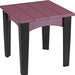 LuxCraft LuxCraft Cherry wood Recycled Plastic Island End Table Cherry wood on Black Accessories IETCWB