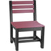LuxCraft LuxCraft Cherry wood Recycled Plastic Island Side Chair With Cup Holder Cherry wood On Black / Bar Chair ISCBCWB