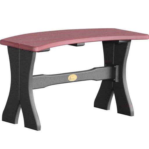 LuxCraft LuxCraft Cherry wood Recycled Plastic Table Bench Cherry wood On Black / 28" Bench P28TBCWB