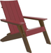 LuxCraft Luxcraft Cherry wood Urban Adirondack Chair Cherry wood on Chestnut Brown Adirondack Deck Chair