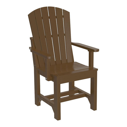 LuxCraft LuxCraft Chestnut Brown Adirondack Arm Chair With Cup Holder Chestnut Brown / Dining Chair AAC-CHBR-D