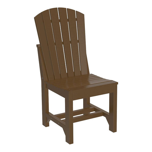 LuxCraft LuxCraft Chestnut Brown Adirondack Side Chair With Cup Holder Chestnut Brown / Dining Chair ASC-CHBR-D