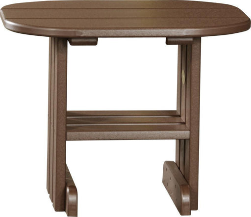 LuxCraft LuxCraft Chestnut Brown Recycled Plastic End Table Chestnut Brown Accessories PETCBR