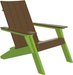 LuxCraft Luxcraft Chestnut Brown Urban Adirondack Chair With Cup Holder Adirondack Deck Chair