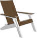 LuxCraft Luxcraft Chestnut Brown Urban Adirondack Chair With Cup Holder Chestnut Brown on White Adirondack Deck Chair
