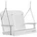 LuxCraft LuxCraft Classic Highback 4ft. Recycled Plastic Porch Swing White Poly Porch Swing 4CPSW