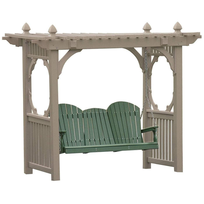 LuxCraft LuxCraft Clay Recycled Plastic Classic Arbor Swing Stand Clay Swing Stand CVSSC