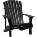 LuxCraft LuxCraft Deluxe Recycled Plastic Adirondack Chair Black Adirondack Deck Chair PDACBK
