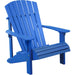 LuxCraft LuxCraft Deluxe Recycled Plastic Adirondack Chair Blue Adirondack Deck Chair PDACB