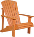 LuxCraft LuxCraft Deluxe Recycled Plastic Adirondack Chair Tangerine Adirondack Deck Chair PDACT
