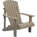 LuxCraft LuxCraft Deluxe Recycled Plastic Adirondack Chair Weatherwood Adirondack Deck Chair PDACWW