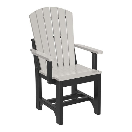 LuxCraft LuxCraft Dove Gray Adirondack Arm Chair Dove Gray / Black / Dining Chair AAC-DVGR/BL-D