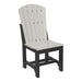 LuxCraft LuxCraft Dove Gray Adirondack Side Chair With Cup Holder Dove Gray / Black / Dining Chair ASC-DVGR/BL-D