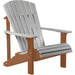 LuxCraft LuxCraft Dove Gray Deluxe Recycled Plastic Adirondack Chair Dove Gray on Cedar Adirondack Deck Chair