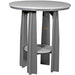 LuxCraft LuxCraft Dove Gray Recycled Plastic 36" Balcony Table With Cup Holder Dove Gray On Slate Tables PBATDGS