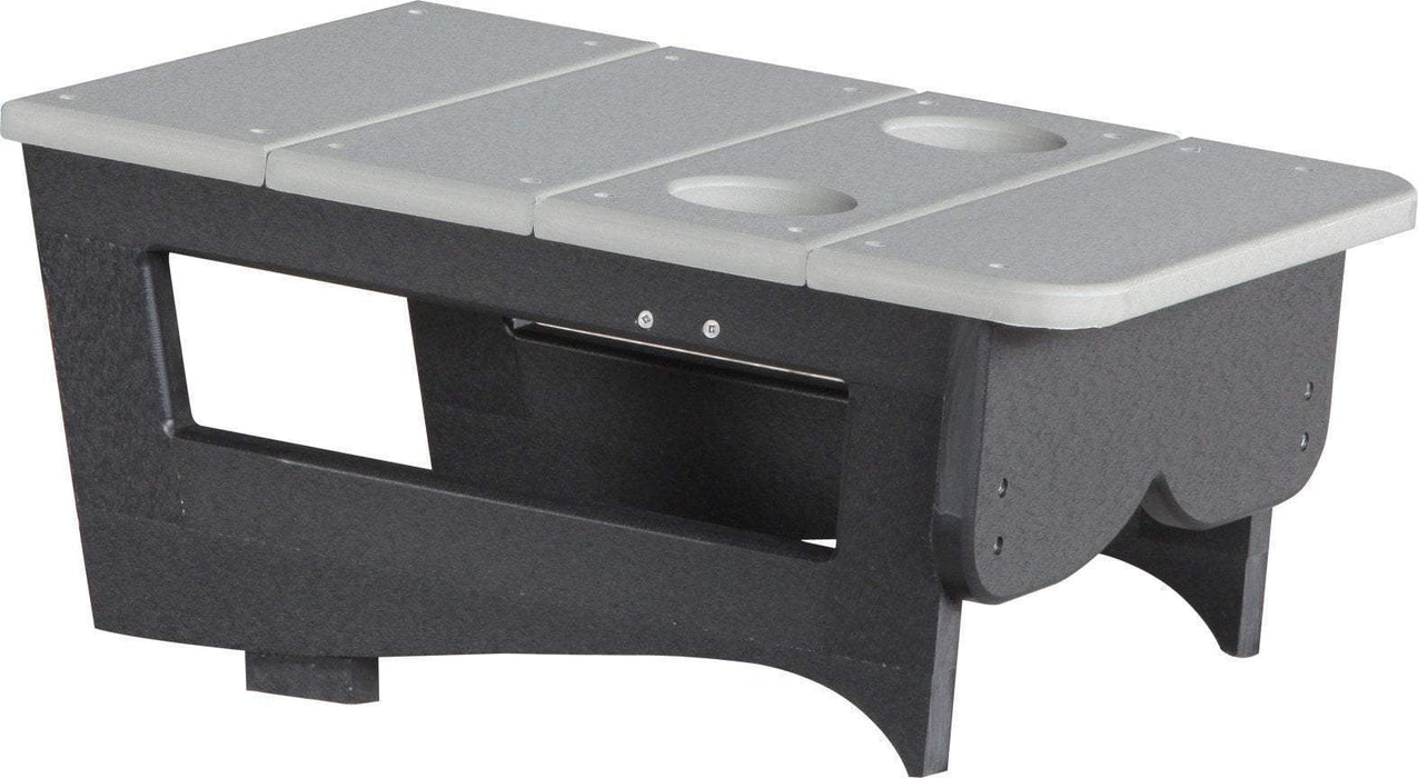 LuxCraft LuxCraft Dove Gray Recycled Plastic Center Table Cupholder Dove Gray on Black Accessories PCTADGB