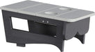 LuxCraft LuxCraft Dove Gray Recycled Plastic Center Table Cupholder Dove Gray on Black Accessories PCTADGB