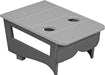 LuxCraft LuxCraft Dove Gray Recycled Plastic Center Table Cupholder Dove Gray on Slate Accessories PCTADGS