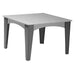 LuxCraft LuxCraft Dove Gray Recycled Plastic Island Dining Table Dove Gray On Slate Tables IDT44SDGS