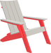 LuxCraft Luxcraft Dove Gray Urban Adirondack Chair Dove Gray on Red Adirondack Deck Chair