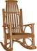 LuxCraft LuxCraft Grandpa's Recycled Plastic Rocking Chair (2 Chairs) With Cup Holder Antique Mahogany Rocking Chair PGRAM