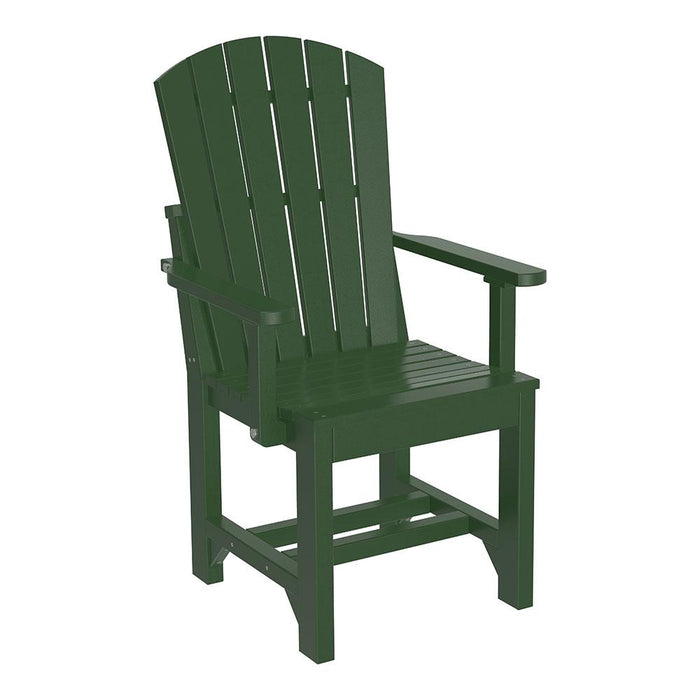 LuxCraft LuxCraft Green Adirondack Arm Chair With Cup Holder Green / Dining Chair AAC-GR-D